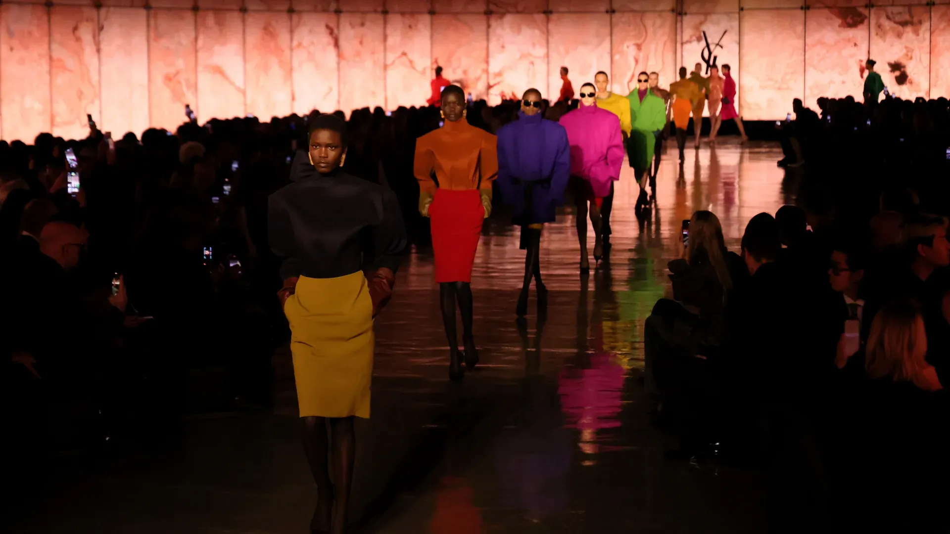 Saint Laurent Solidifies the Big Shoulder Trend
